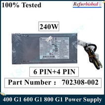 LSC HP ProDesk 400 G1 600 800 240W 전원 공급 장치 702308-002 751885-001 DPS-240AB-4 테스트 된 고속, 한개옵션0