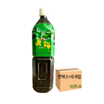 청솔 진매 1.5L 6개입 한박스 매실 원액, 6개
