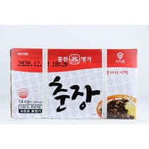 사자표 중찬명가 춘장 14kg 업소용 대용량 중식소스 짜장소스, 1개