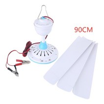 DC 12V 27.5 ~ 47.2 인치 천장 선풍기 음소거 전기 교수형 팬 캠핑 홈, 90cm