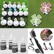 골프용품모음 골프공스탬프 골프공도장 43종 골프볼마커 골프클럽브러쉬 LED골프공, 골프스탬프 15.말