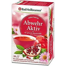 유럽홍차 바드 하일브루너 허브 액티브 필터 백 팩 (팩 of 20) 독일 약용차 천연허브 수면에 도움 천연허브 티백 필터 백 Bad Heilbrunner, 3개