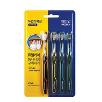 AP 메디안 듀얼이펙션 칫솔 부드러운모 4입x2개, 2개