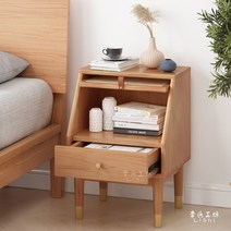 라탄 사이드 테이블 틈새 협탁 일본식 화장대 콘솔, N