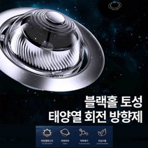 차량 태양열 방향제 고급 차량용 우주선 프로펠러 회전 자동차 디퓨져 g80 블렉체리방향제, 회전 방향제 (블랙), 클린코튼10ml