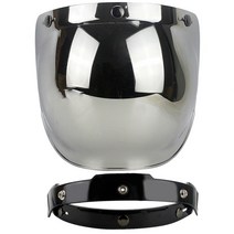 유니버설 빈티지 오픈 페이스 바이크 오토바이 헬멧 버블 바이저 Retor 앞 유리 쉴드 Casco 렌즈 Accessorie, [18] 18