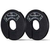 PlateMate 각 0.6kg(1.3파운드) R-3 마이크로 로딩 웨이트 플레이트 금속 고무 비닐 또는 우레탄 덤벨과 함께 사용 (한 쌍) 292793, One Pair