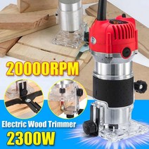 목공 루타기 에어 소형 Drillpro 110v220v 20000rpm 전기 핸드 트리머 2300w 라우터 나무 라미네이트 팜 소목 작업 절단 도구 조각 기계, 영국 220v