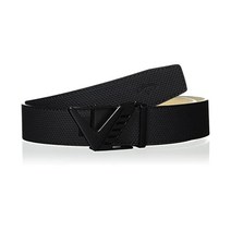 175224 골프벨트 캘러웨이 C22292100 남성용 세레이션 벨트(컷내비게이션) 인조가죽 골프, Free Size, 1010 블랙