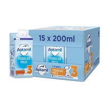 Aptamil 3 Toddler Milk Ready to Drink 1-3 Yrs 압타밀 3단계 토들러 밀크 액상분유 1-3살 200ml 15개입, 1팩