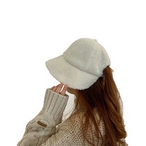 리츠제이 여성 양털 버킷햇 벙거지 모자