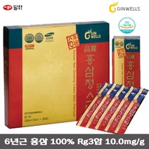 진웰스 일화 고려 홍삼정 스틱 프리미엄/6년근 홍삼농축액 진세노사이드 10mg/g 면역력 항산화 선물, 30포, 10ml