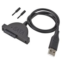 Grwibeou USB 2.0 미니 Sata II 7 + 6 13Pin 어댑터 노트북 CD/DVD ROM 슬림 라인 드라이브 컨버터 케이블 나사 꾸준한 스타일, 01 기타 _ 01 Black