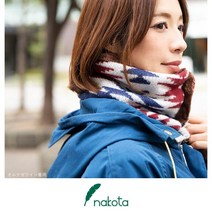 nakota(나코타) 오르테가 마이크로보아 단추 넥워머 여성 방한 넥워머, 오르테가 와인