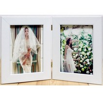 양면접이액자I가로I세로I혼합형사진액자/A03화이트, 가로+세로접이/(A03)화이트-5*7인치