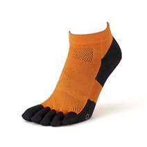 타비오 Tabio 남성용 마라톤 달리기 런닝 레이싱 스포츠 양말 발가락 양말 아마존 1위, 주황색