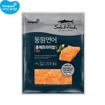 동원 [동원냉장냉동] 연어 훈제프리미엄 140g x5봉 +양파소스 30g, 기본상품