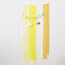 파티지엥 스트리머+가랜드+파티안경+꼬깔 파티용품 세트, 1.노랑이세트