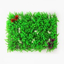 플랜트월 벽면조화 풀꽃 벽장식 인조잔디 60X40CM