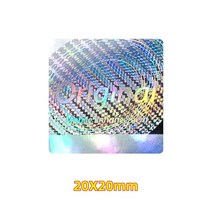 산리오 입체 스티커 100 홀로 위조 방지 보안 도장 로고 3D 골드 실버 라벨 200 개, [02] 200pcs