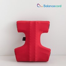 발란스코드 자동차 차량용 쿠션D 허리쿠션, 레드