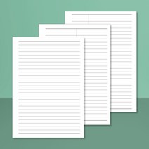 플랜커스 라인 노트 A5 20공 6공 20공/라인/모조지 120g