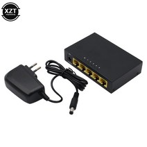 스위칭허브 네트워크 스위치 미니 5 포트 100Mbps 네트워크 스위치 기가비트 고속 RJ45 이더넷 LAN 허브 어, 01 EU