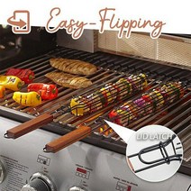 캠핑용품 바베큐 그릴 핸드 BBQ 캠핑 바스켓 야외 미니 화로 가정용 개인 화로세트 콤팩트 작은 사이즈 아웃도어 듀얼 기계 훈제 그릴 캠핑용 미니 바베큐용품 바비큐 소형 홈파티, BBQ 핸드그릴