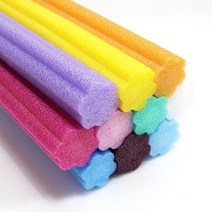 자체브랜드 꽃백업 4cm 2M 빽업 스티로폼막대, 1개, 빨강