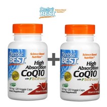 닥터스베스트 코엔자임큐텐 COQ10 바이오페린 베지캡슐 120정 2병, 2개