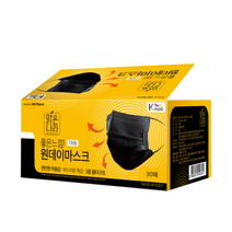 맑은나라 국산 좋은느낌 원데이마스크 30매 화이트/블랙, 화이트, 2통