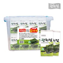 광천김 파래 도시락김 5g 32봉 + 리빙박스 증정, 기타, 06.광천김 달인 파래전장김 10봉