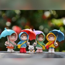 제이티제이 차량 홈 인테리어 피규어 인형 5종세트, 1세트