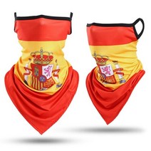 오토바이 얼굴마스크 3d national flag balaclava moto bandana face mask cover 스카프 사이클링 바이커 귀 교수형 여름 남성 여성, 02 스페인