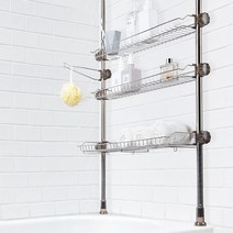 리빙코아 고급 올스텐 기둥식 욕실선반, 600 3단, 1개