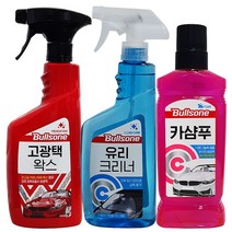 불스원 고광택왁스+유리크리너+카샴푸, 불스원 고광택왁스＋유리크리너＋카샴푸 3종세트