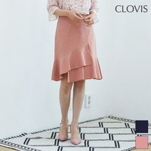클라비스 솔리드 프릴 스커트 CVWH92501Q