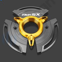 nmax pcx 호환슬라이더 프론트 리어 머플러 가드 YAMAHA TMAX 530 SX T CNC 엔진 스테이터 가드 커버 프로, 18 Gold Titanium