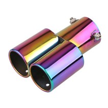 후드 고기집 닥트 기름받이 덕트 고깃집 청소 자바라 범용 자동차 후면 배기 파이프 테일 쓰로우트 머플러 팁 둥근 스테인레스 스틸 액세서리, [08] Type H