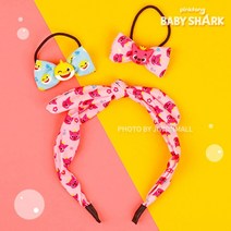 상어 유아핀 헤어 아기 핑크퐁 아동퐁 악세사리- 유아