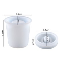 DIY 에폭시 수지 향수 컨테이너 탱크 금형 비누 상자 보관함 금형 용품에 대한 아로마 에센셜 오일 병 실리콘 몰드, 5.Long Cylinder