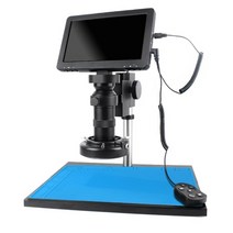 hd 1080p 비디오 현미경 7 인치 lcd 모니터 130x 렌즈 전자 usb 디지털 현미경 카메라 휴대 전화 repai, 7인치 LCD로