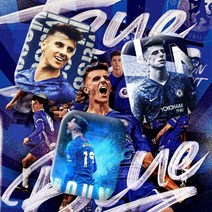 와우박스 주문제작 프리미어리그 첼시 메이슨 마운트(Mason Mount) 축구 선수 에어팟 버즈 무선 이어폰 케이스, 무광 하드케이스, 버즈 라이브(밑판 검정색)