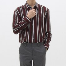 더셔츠스튜디오 루즈핏 멀티 스트라이프 셔츠