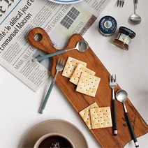 슈크림빵용 크래커용 실버티스푼포크 카페용 과일용, 티스푼-올리브, 1개