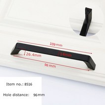 가구부속자재 가구 캐비닛 손잡이 및 손잡이 용 검은 색 손잡이 주방 손잡이 서랍 손잡이 캐비닛 당김 찬장 손잡이 손잡이, 8516-96