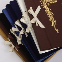 행사 기업 고객 결혼식 방명록 유선 무선 베이직형(B4규격), T/C(아이보리/브라운/진회색/목탄색), 봉황테두리, 인견한지 내지(무선 40매)