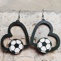 패들보드 수상스포츠안전모수제 나무 눈물 방울 야구/소프트볼 귀걸이 Cricut 디자인 축구 스포츠 게임 보, 12 E3709 7