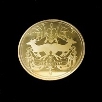 치아 요정 금 도금 기념 동전 크리 에이 티브 변경 선물 실제 금속 암호화, [07] deer