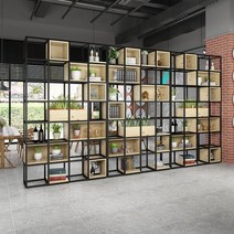 알파룸 공간 분리 가벽 거실 사무실 카페 철제 칸막이, 선반 사양 90x25x180cm 완료